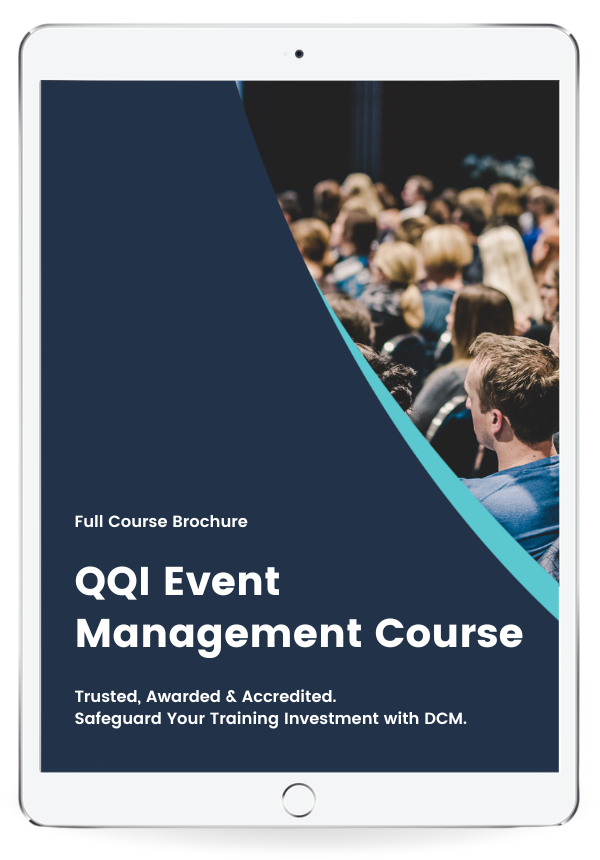 Get the QQI Eveent Management Course Brochure & 2024  Timetable Instantly